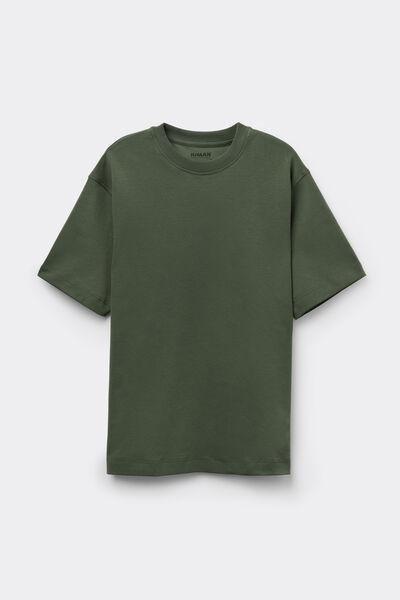 Green Truck Interlock Cotton Oversize T-Shirt, B601_078K, large image number 2