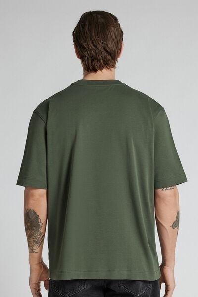 Green Truck Interlock Cotton Oversize T-Shirt, B601_078K, large image number 3
