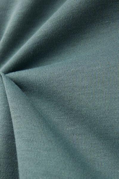 Green Interlock Cotton Oversize T-Shirt, B601_955J, large image number 4