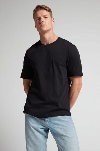 Intimissimi UOMO - Black Cotton Jersey T-Shirt