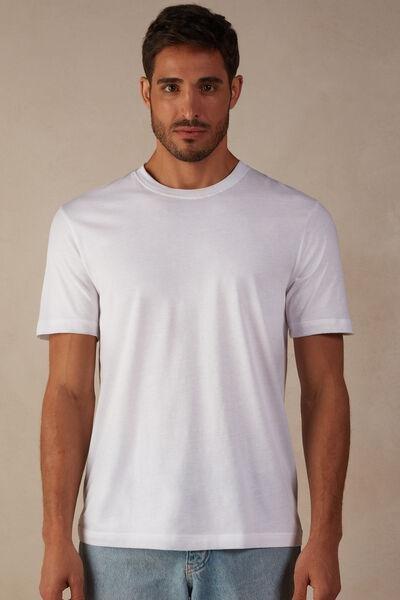 White Extra-Fine Superior Cotton T-Shirt, , medium