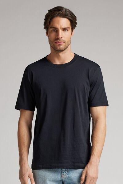 Intimissimi UOMO - Black Extra-Fine Superior Cotton T-Shirt