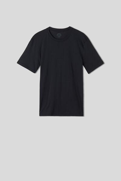 Intimissimi UOMO - Black Extra-Fine Superior Cotton T-Shirt