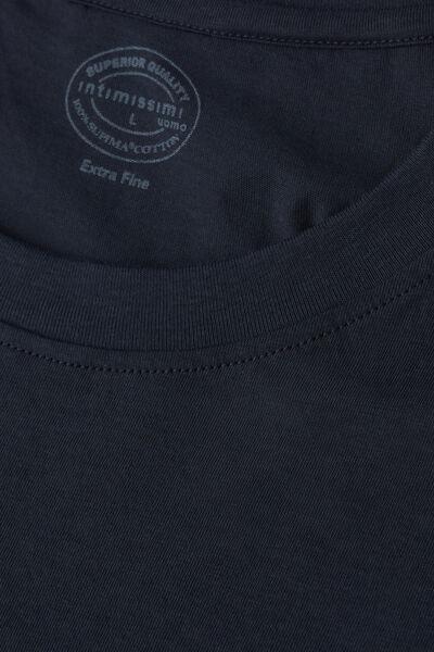 Blue Extra-Fine Superior Cotton T-Shirt, , large image number 4