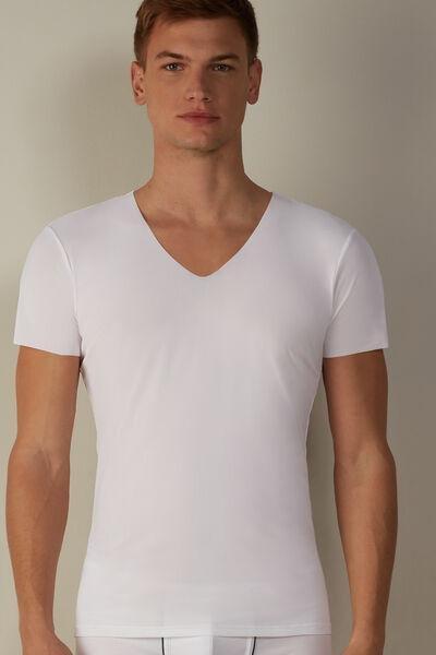 Intimissimi UOMO - White Rawedge Micromesh Top