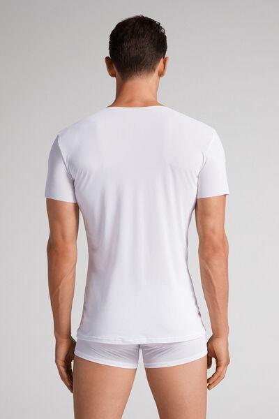 Intimissimi UOMO - White Rawedge Micromesh Top