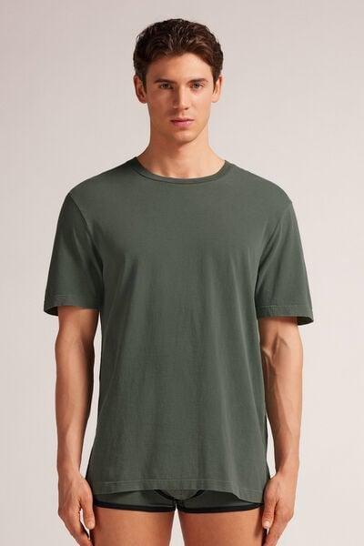 Green Washed Effect T-Shirt, , medium