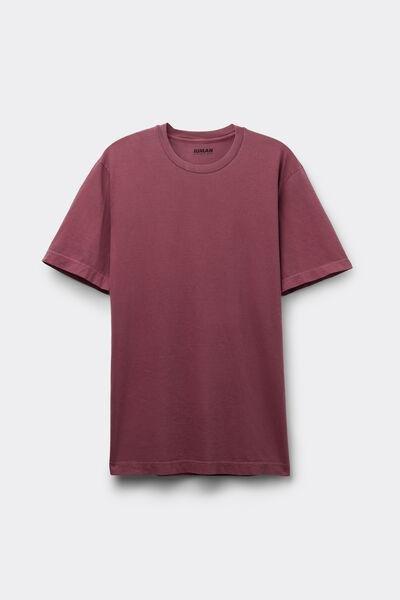 Red Washed-Effect Cotton T-Shirt, , large image number 2
