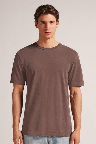 Burgundy Washed Effect T-Shirt, , large image number 0