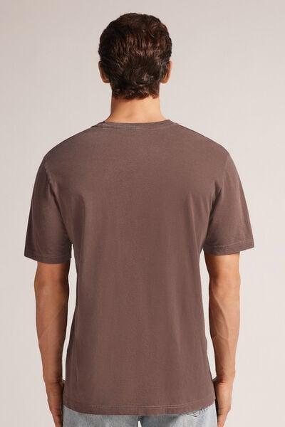 Burgundy Washed Effect T-Shirt, , large image number 3