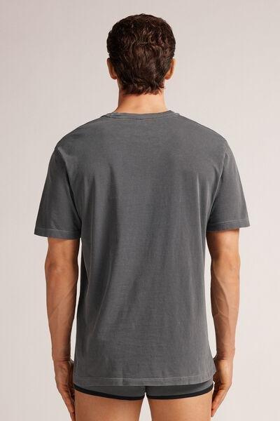 Black Washed Effect T-Shirt, B601_795J, large image number 3