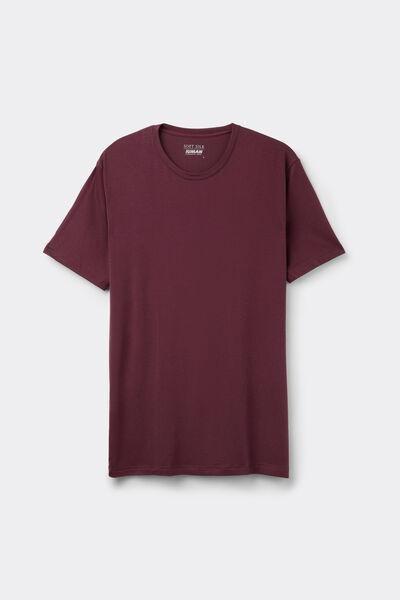Burgundy Breathable Soft Silk T-Shirt, B601_234K, large image number 2