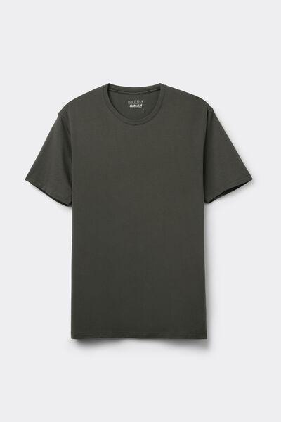 Green Fumo Scuro Soft Silk T-Shirt, B601_640J, large image number 2