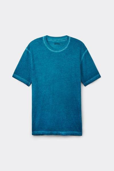 Blue - 686J - Moroccan Blue Washed Washed Collection Cotton T-shirt, , large image number 2