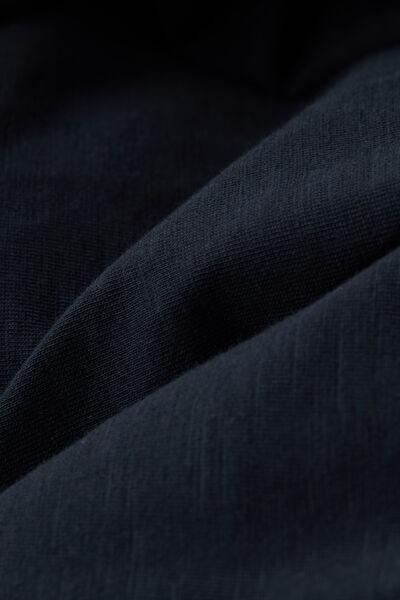 Blue Slub Cotton T-Shirt, Midnight Blue, large image number 4