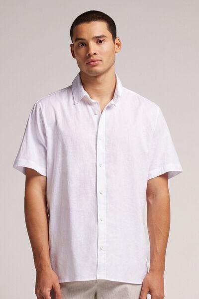 White Short-Sleeved Shirt, , large image number 0