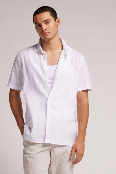 White Short-Sleeved Shirt, , large image number 1