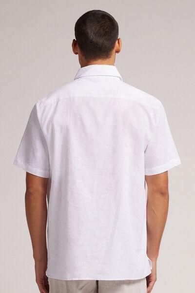 White Short-Sleeved Shirt, , large image number 3