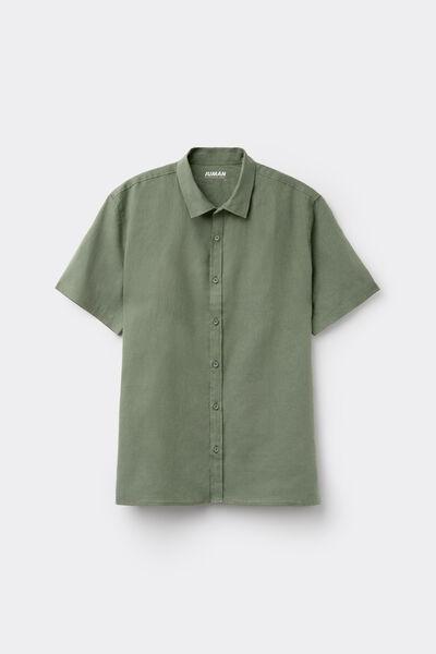 Green Short-Sleeved Shirt, , large image number 2