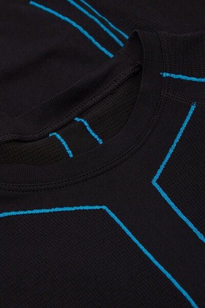 Black Short-Sleeved Technical Top, Black, large image number 4