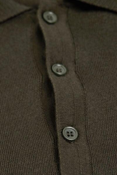 Green Short-Sleeved Polo Shirt, , large image number 4