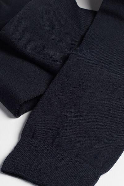 Blue Long Socks, Blue, medium