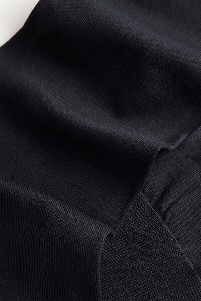 Blue Short Sateen Lisle Socks, , large image number 1