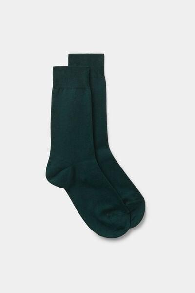 Green Warm Cotton Short Socks, B601_132J, large image number 0