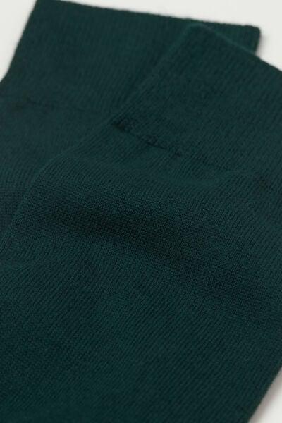 Green Warm Cotton Short Socks, B601_132J, large image number 1