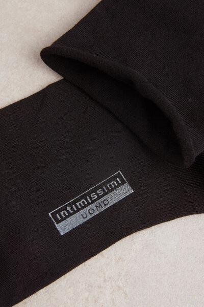 Black Extra-Short Superior Cotton Socks, , large image number 0