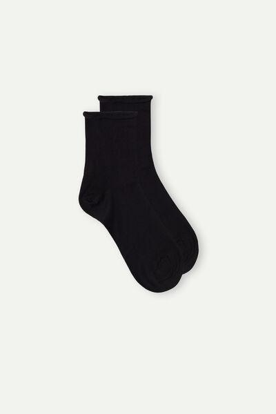 Black Extra-Short Superior Cotton Socks, , large image number 1
