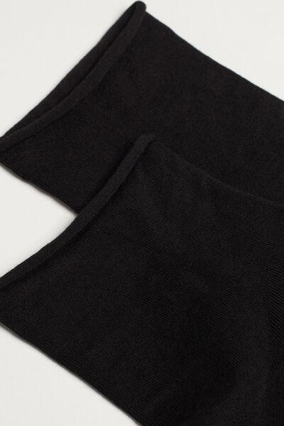 Black Extra-Short Superior Cotton Socks, , large image number 2