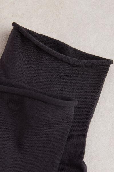 Grey Extra-Short Superior Cotton Socks, , medium
