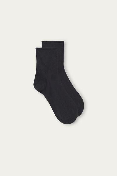 Grey Extra-Short Superior Cotton Socks, , large image number 1