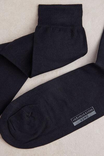 Blue Short Superior Cotton Socks, , large image number 0