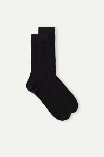 Black Short Superior Cotton Socks, , medium