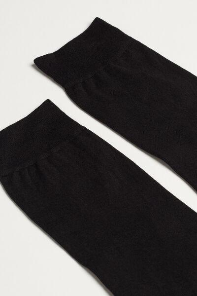 Black Short Superior Cotton Socks, , large image number 1
