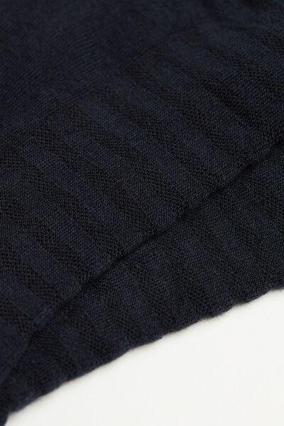 Blue Terry Cotton Socks, , large image number 2