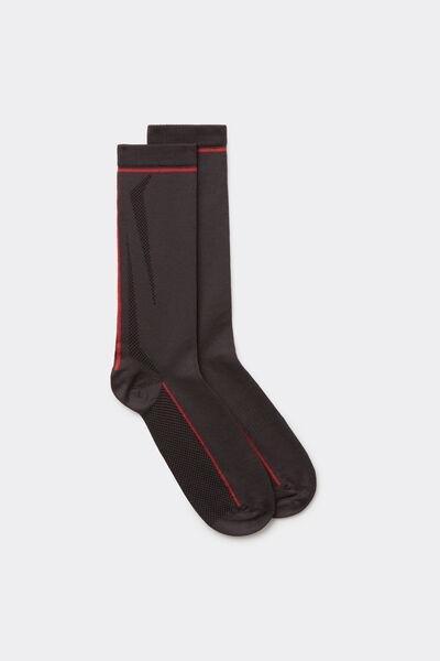 Grey Technical Sports Socks, B601_471J, large image number 0