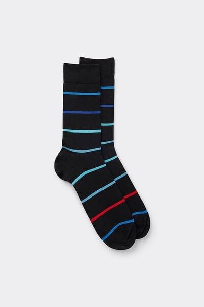 Multicolour Short Printed Socks, B601_829J, large image number 1