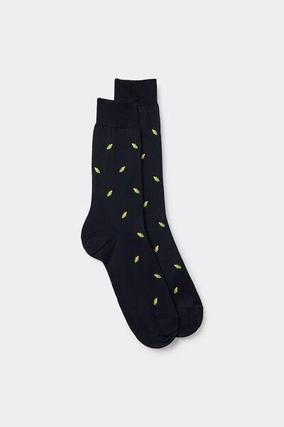 Multicolour Short Printed Socks, B601_833J, large image number 1