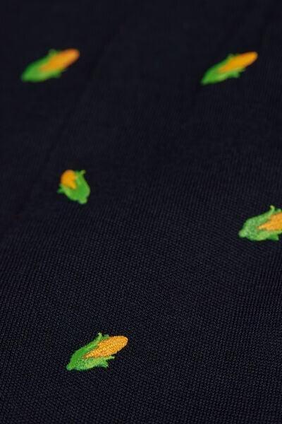 Multicolour Short Printed Socks, B601_833J, large image number 2