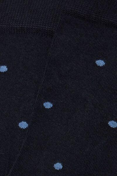 Navy Soft Short Cotton Short Socks, B601_021K, large image number 2