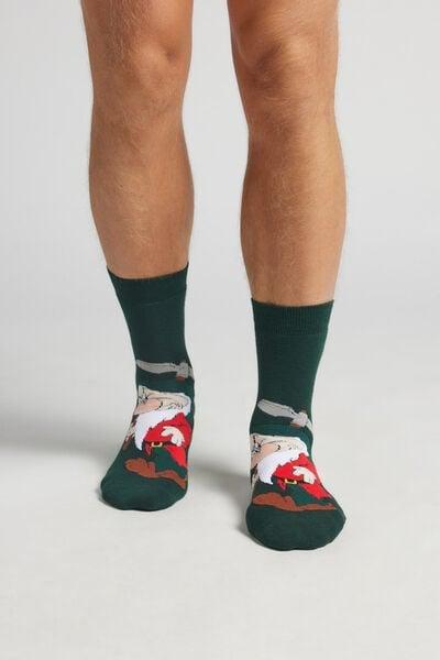 Green Disney Grumpy Print Non-Slip Cotton Socks, B601_004K, large image number 0