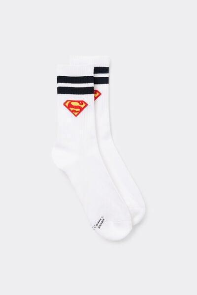 White Short Printed Socks, , medium