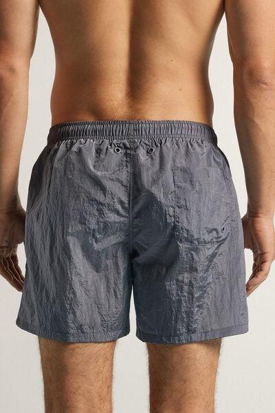 Grey Titanium Shine Swim Shorts, , large image number 3