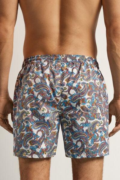 Multicolour Paisley Swim Shorts, B601_925J, large image number 3