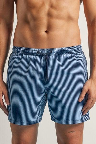 Blue Striped Swim Trunks, , large image number 0
