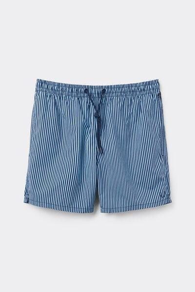 Blue Striped Swim Trunks, , large image number 1