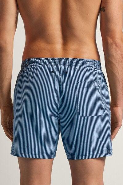 Blue Striped Swim Trunks, , large image number 3